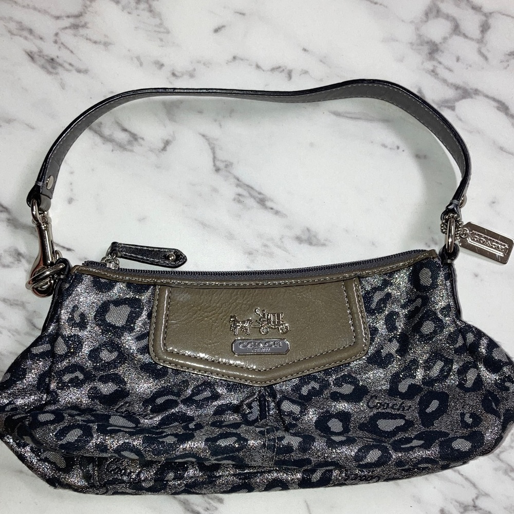 Coach Metallic Leopard Shoulder Bag - Picture 2 of 6